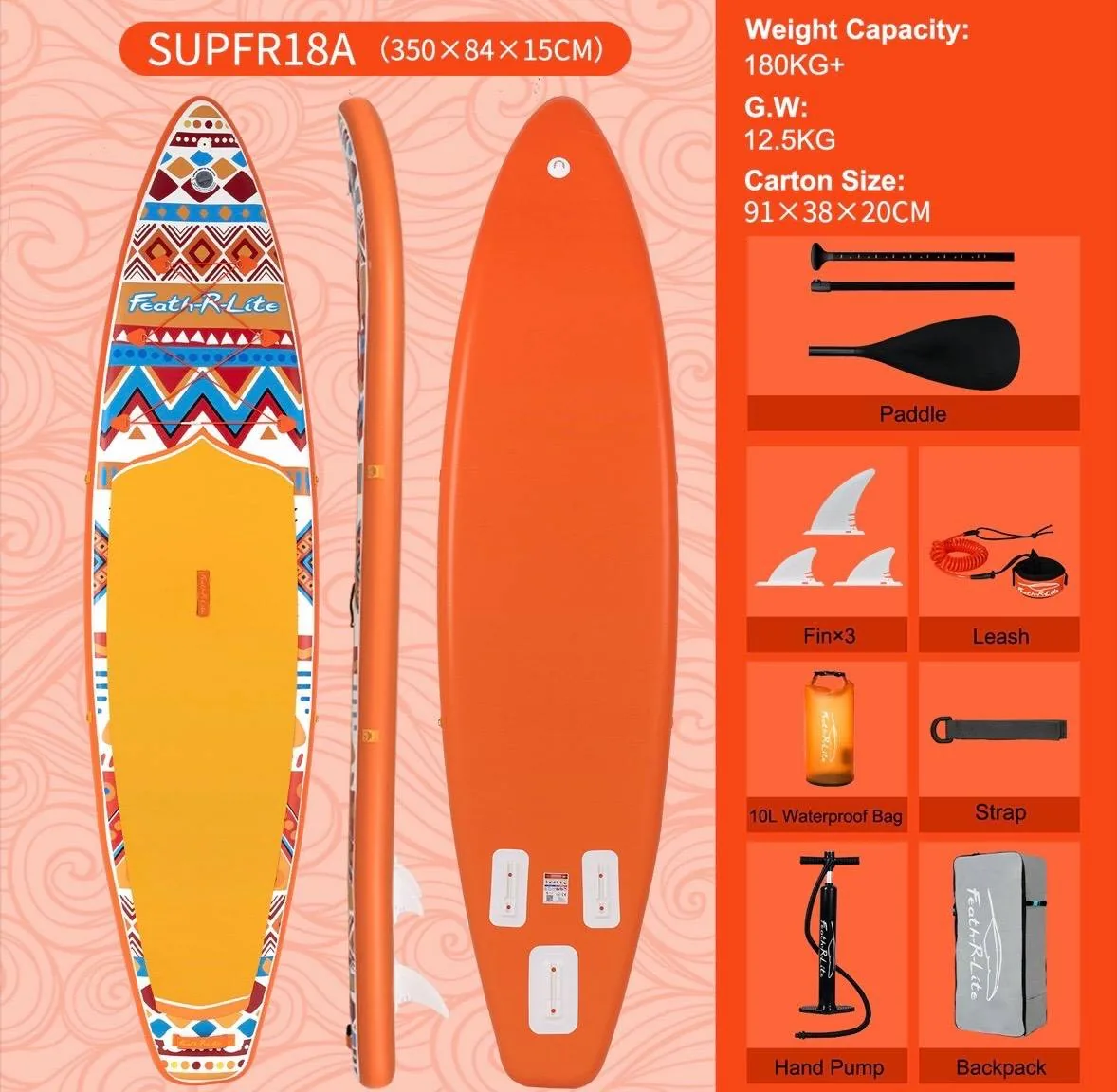 پدل برد بادی Funwater مدل 18A