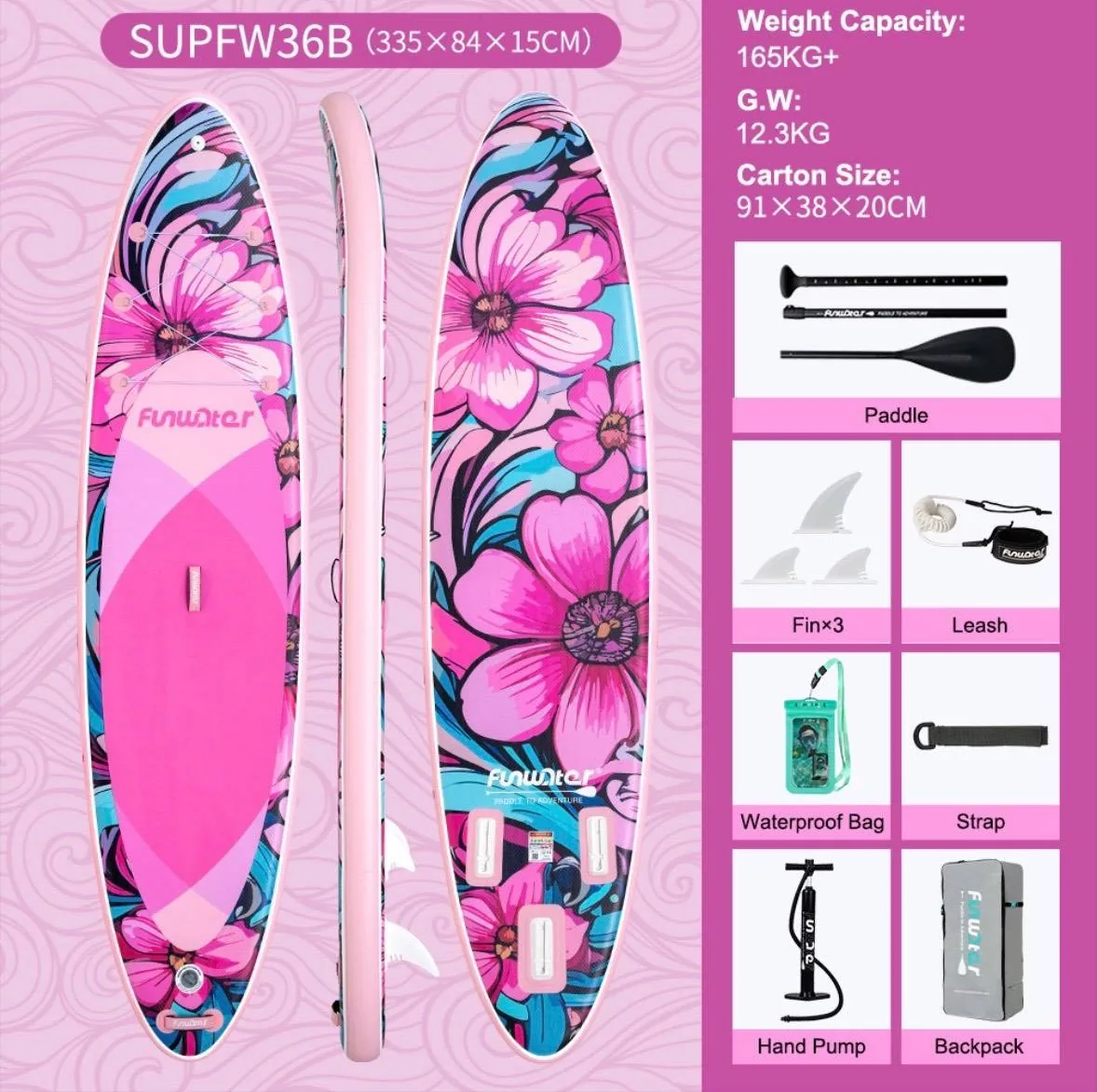 پدل برد بادی Funwater مدل36B